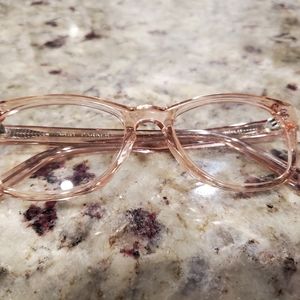 Warby Parker Finch frame in Rose Crystal
